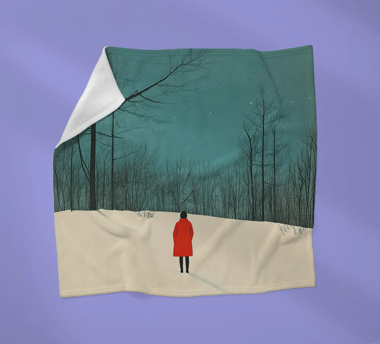 Cappotto rosso coperta in pile da Nikis Art Studio