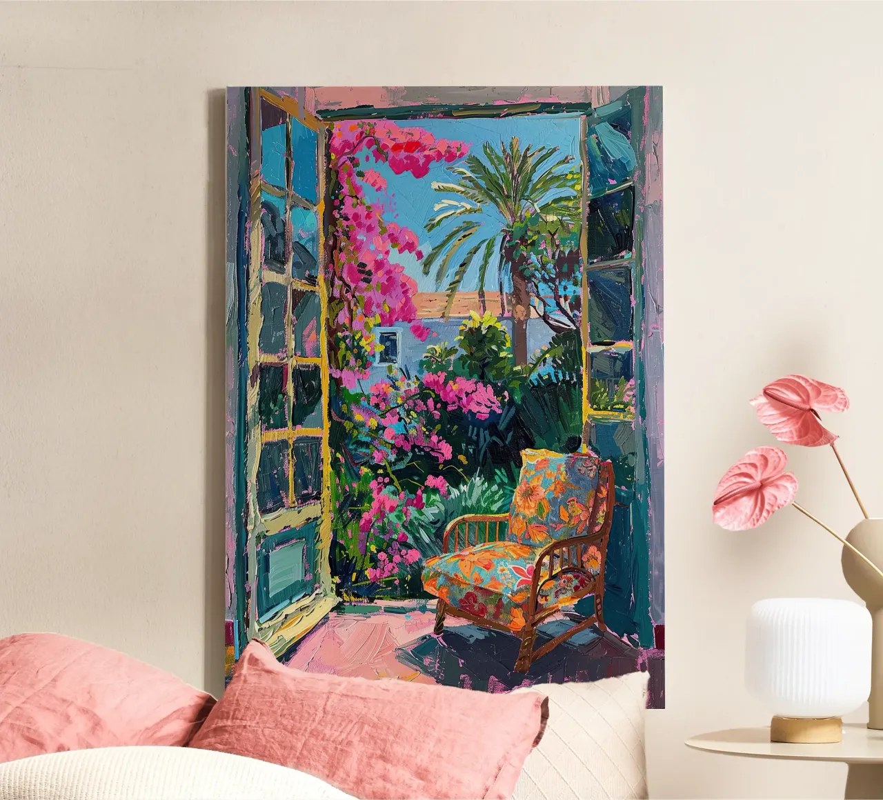 Impressione Hawaii tela con Cornice a cassetta da ArtByNiki