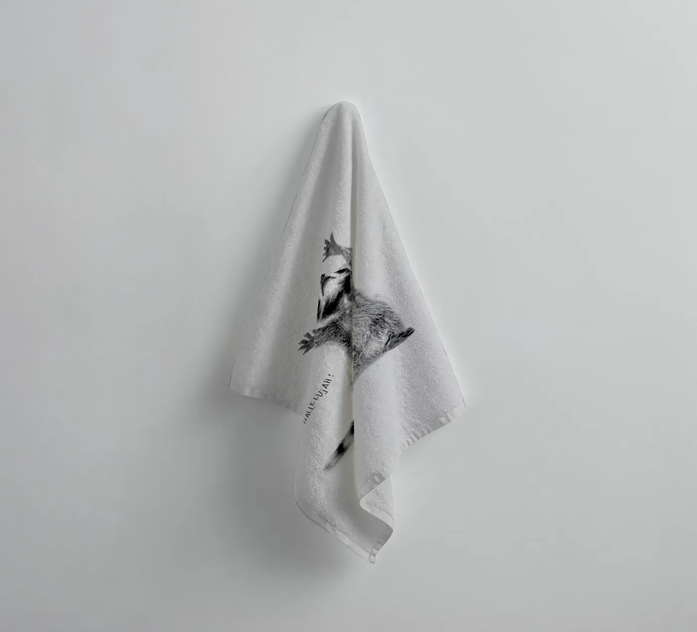 Racoon badhanddoek van Doozal