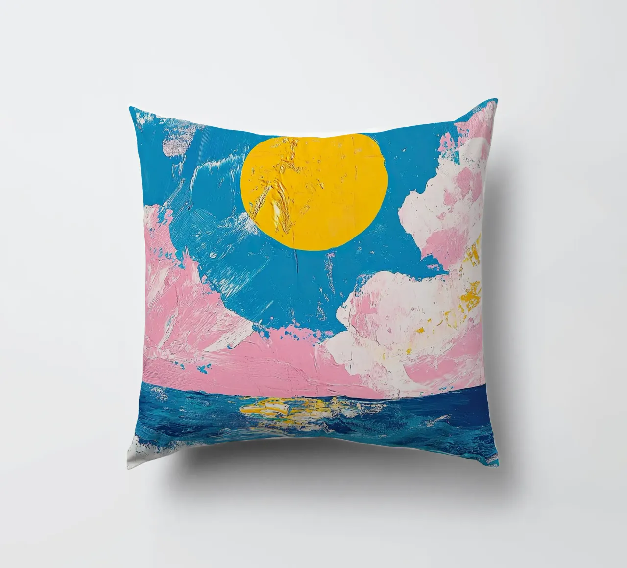 Mare Sole Onde cuscino da Nikis Art Studio