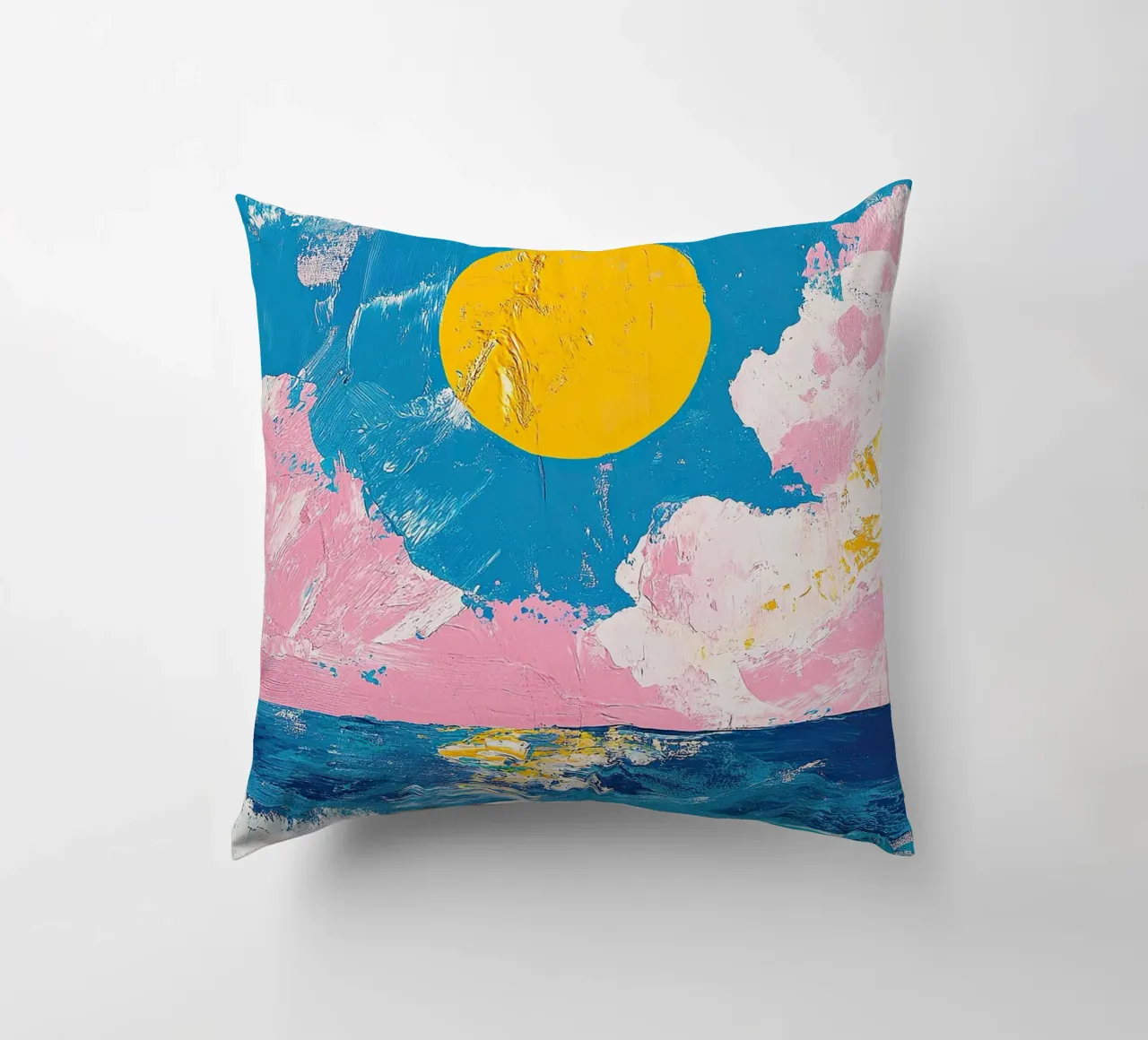 Mare Sole Onde cuscino da Nikis Art Studio