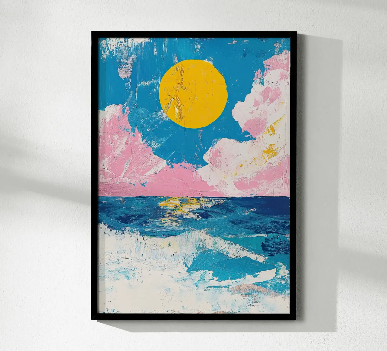 Mare Sole Onde carta hahnemühle da Nikis Art Studio