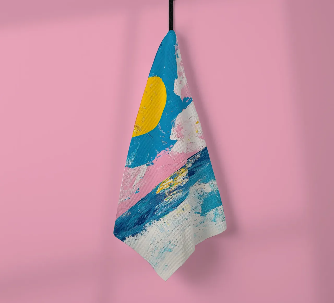 Mare Sole Onde canovaccio da cucina da Nikis Art Studio