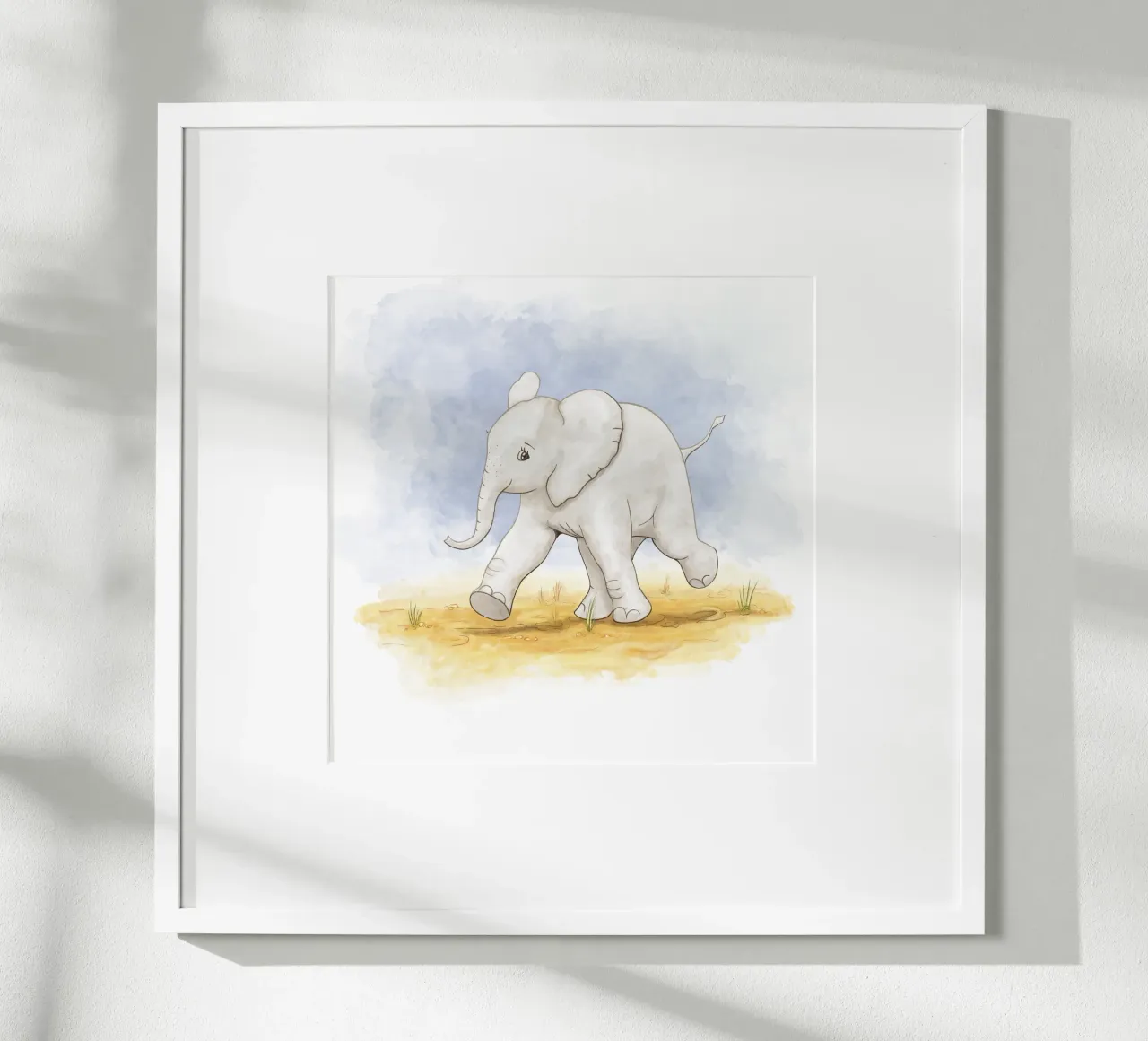 Piccolo elefante in acquerello poster da Sofi Ka