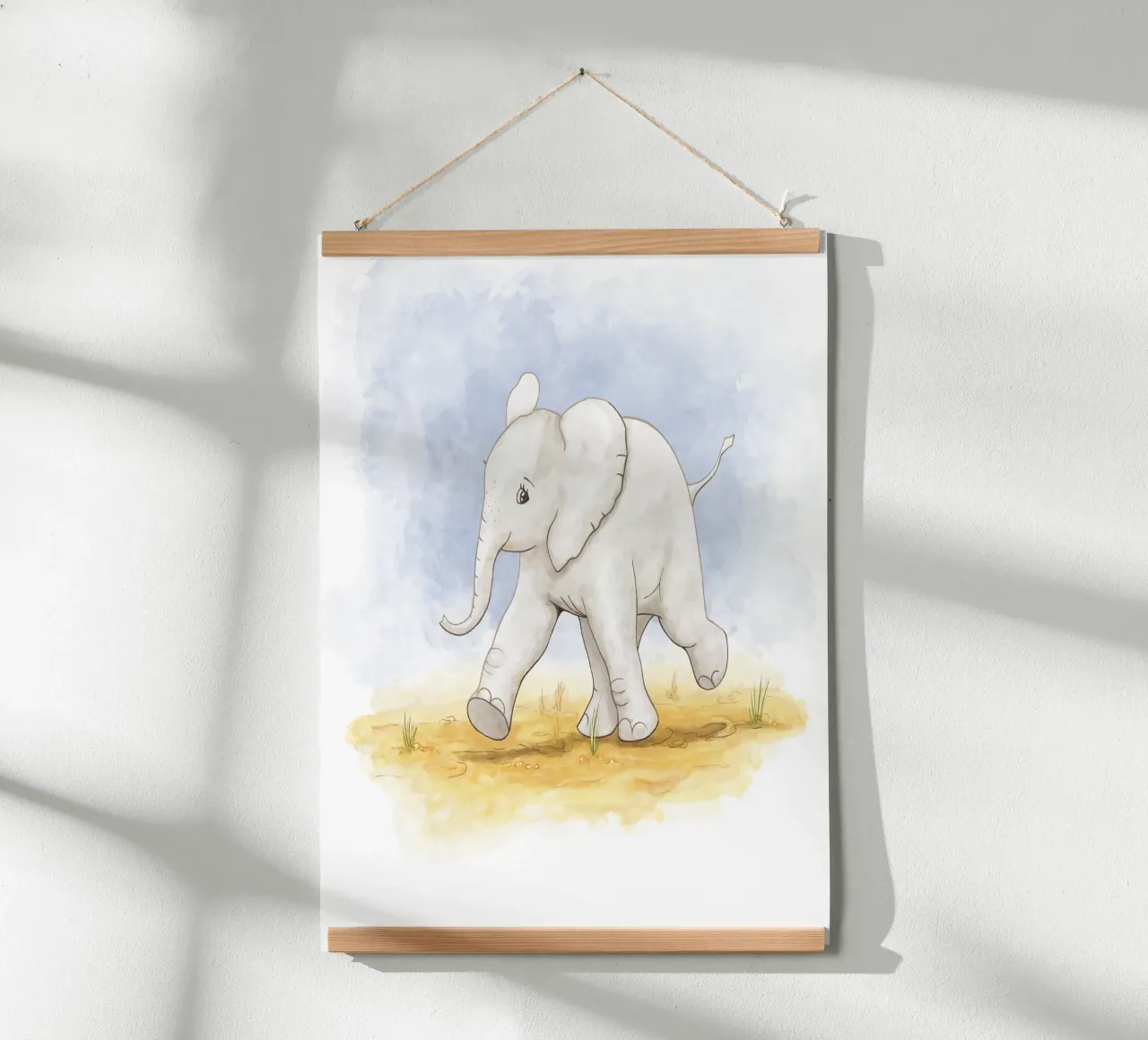 Piccolo elefante in acquerello poster da Sofi Ka