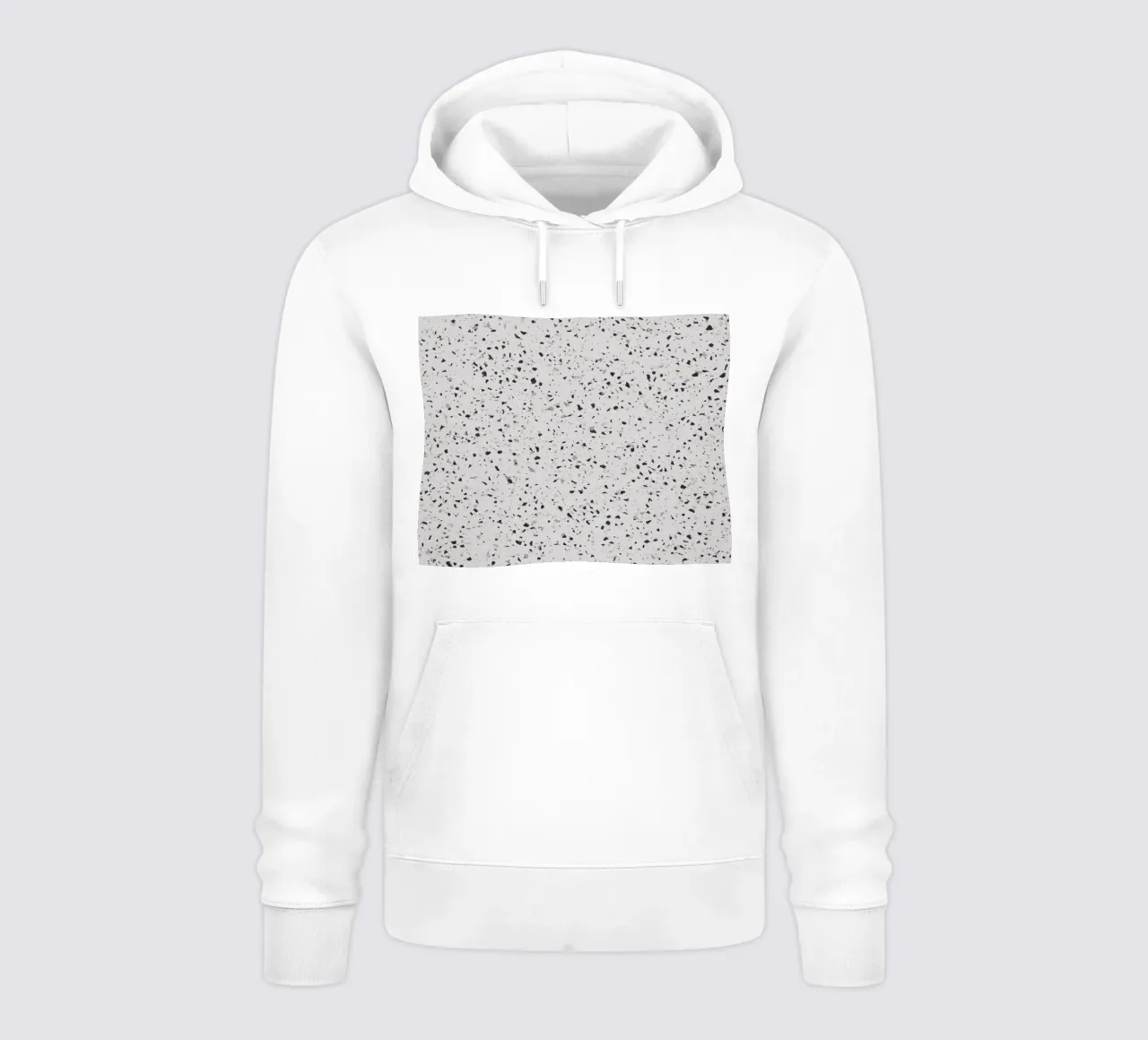 Terrazzo bianco e nero felpa con cappuccio da amini54