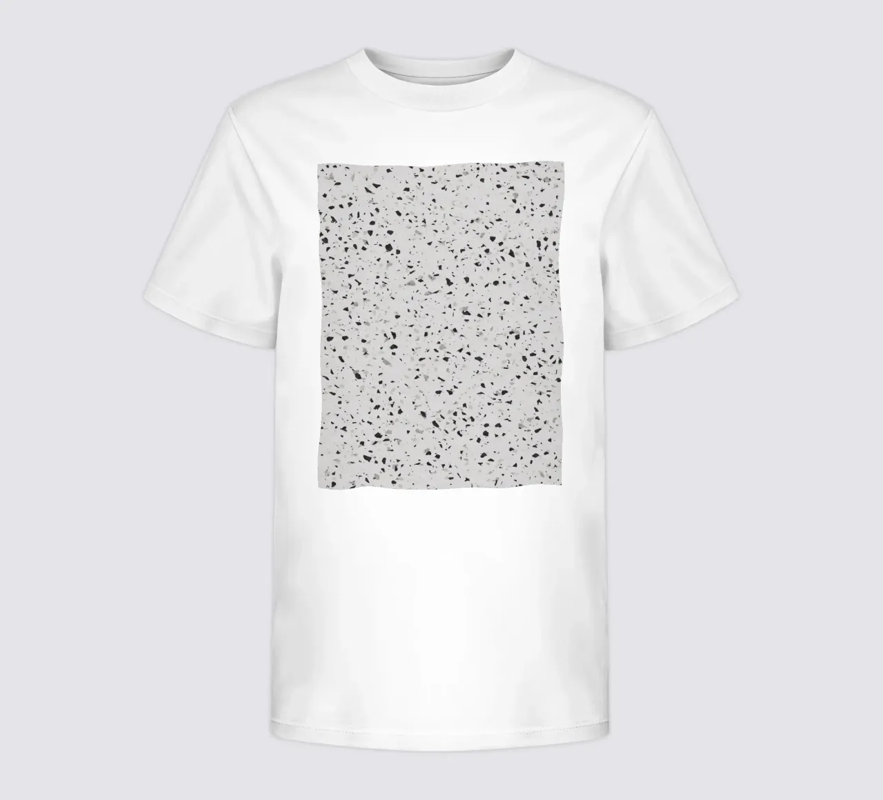 Black and White Terrazzo kids t-shirt by amini54