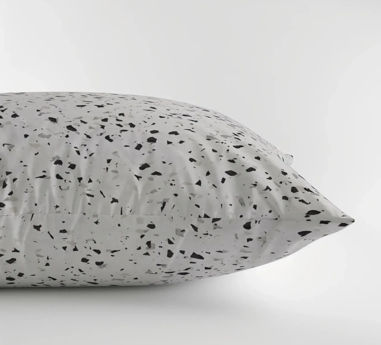 Terrazzo bianco e nero cuscino da amini54