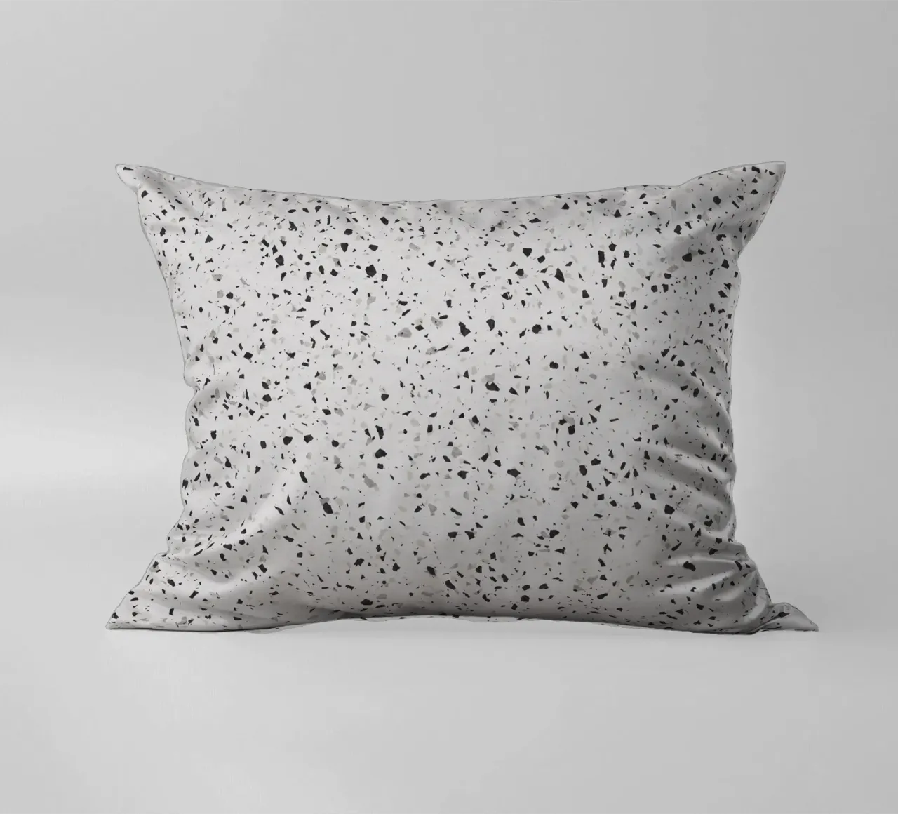 Terrazzo bianco e nero cuscino da amini54