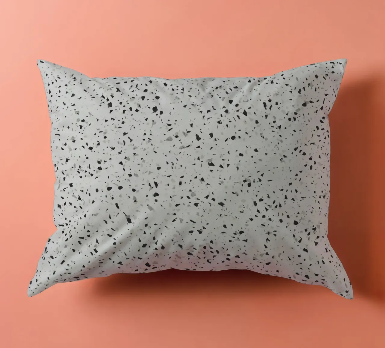 Terrazzo bianco e nero cuscino da amini54