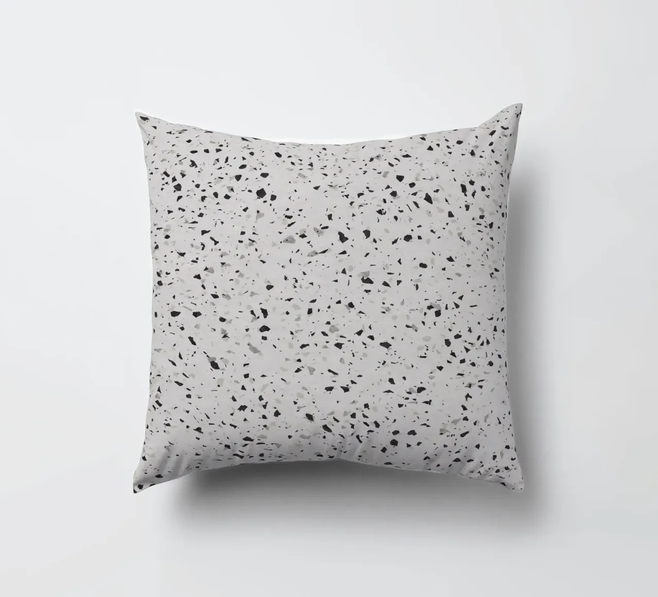 Terrazzo bianco e nero cuscino da amini54