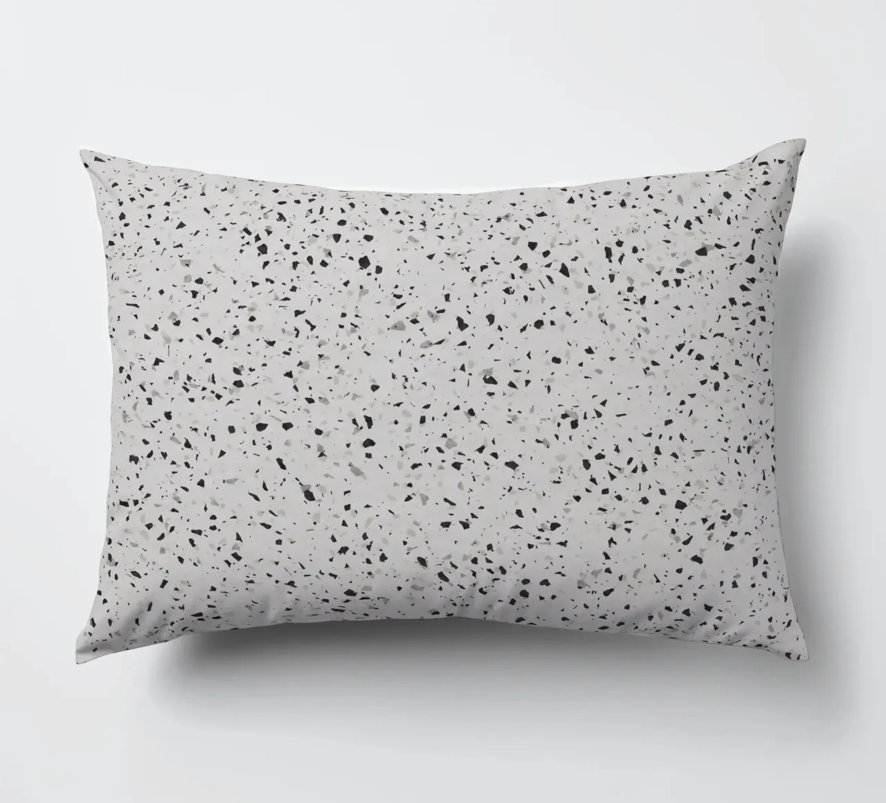 Terrazzo bianco e nero cuscino da amini54