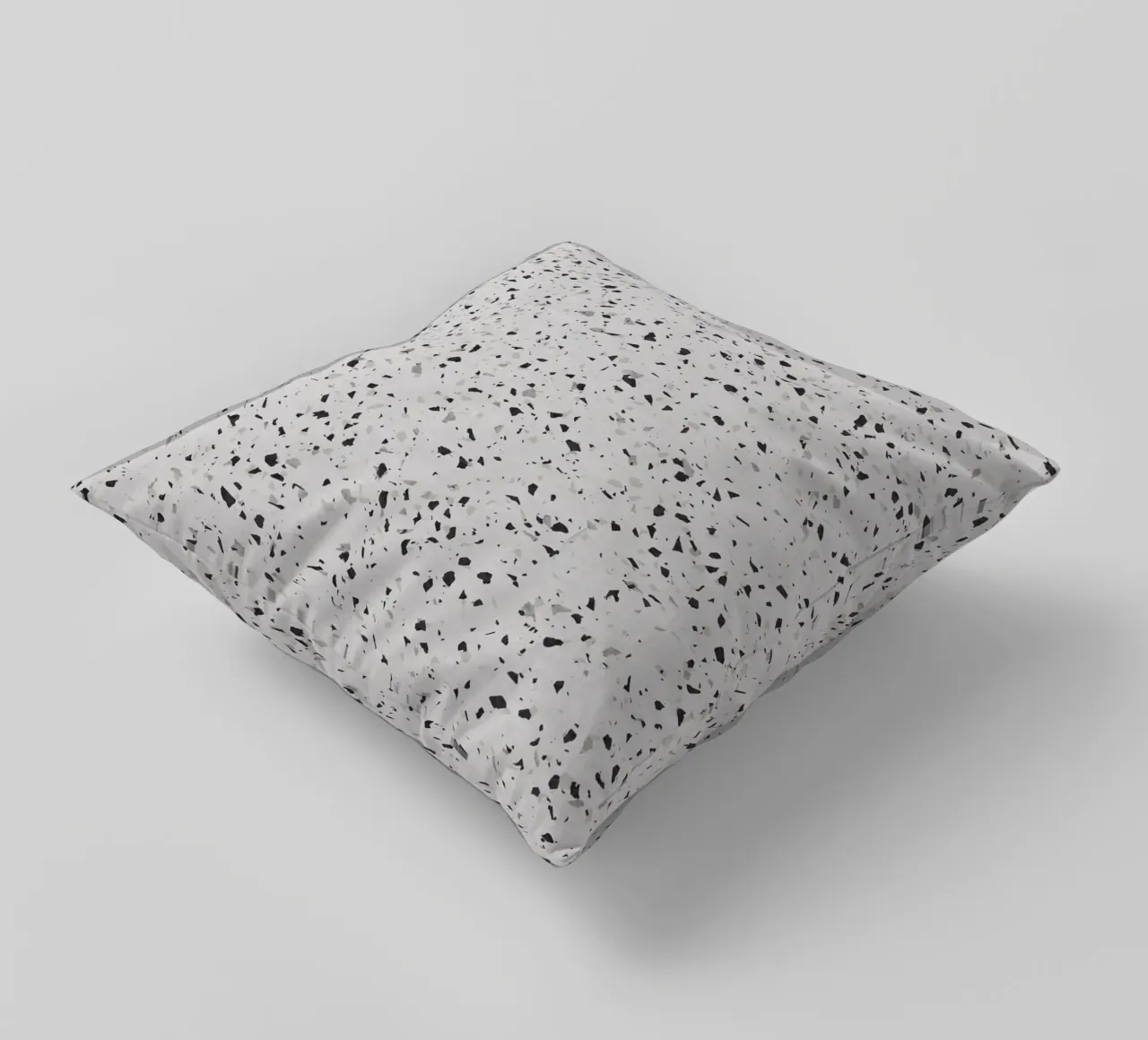 Terrazzo bianco e nero cuscino da amini54