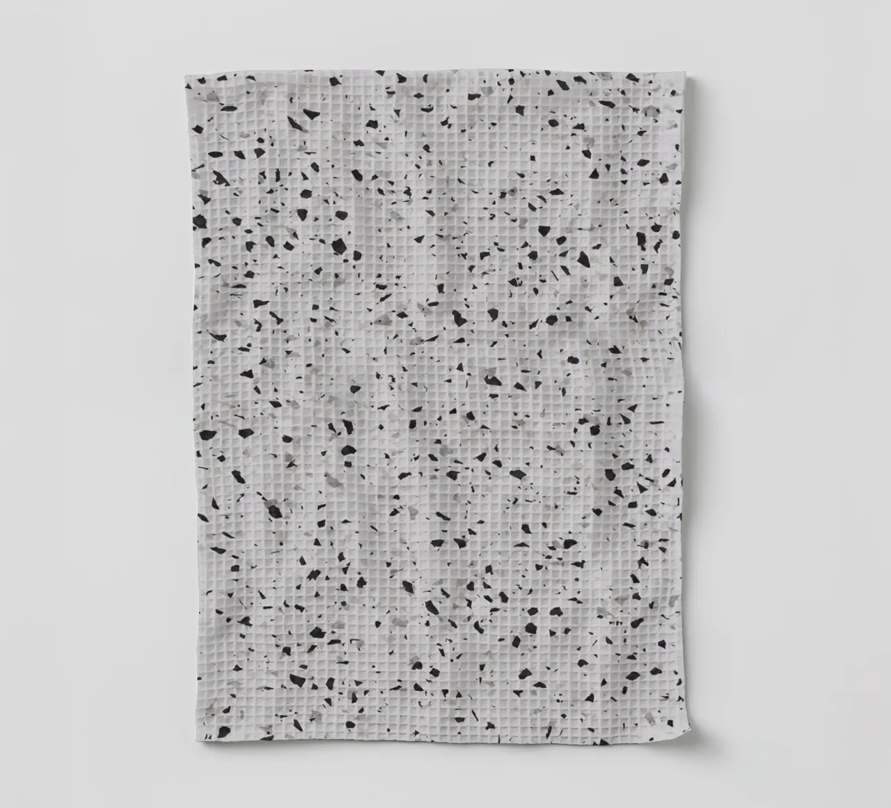 Terrazzo noir et blanc torchon de amini54