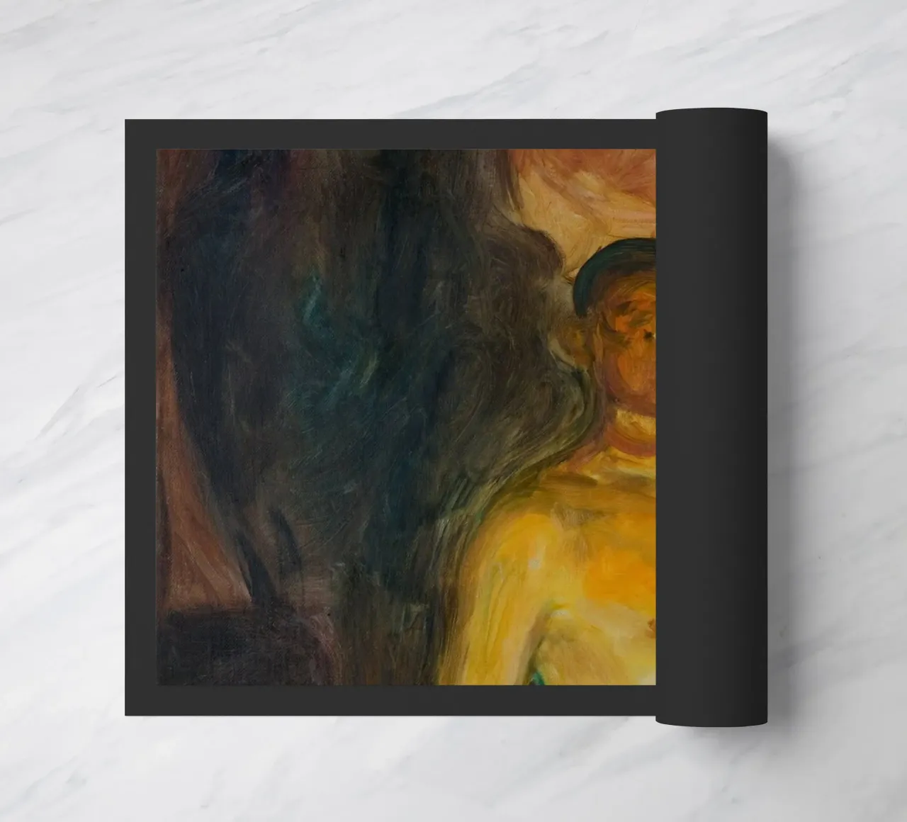 Edvard Munch - Autoritratto all'inferno zerbino da Timeless Artworks