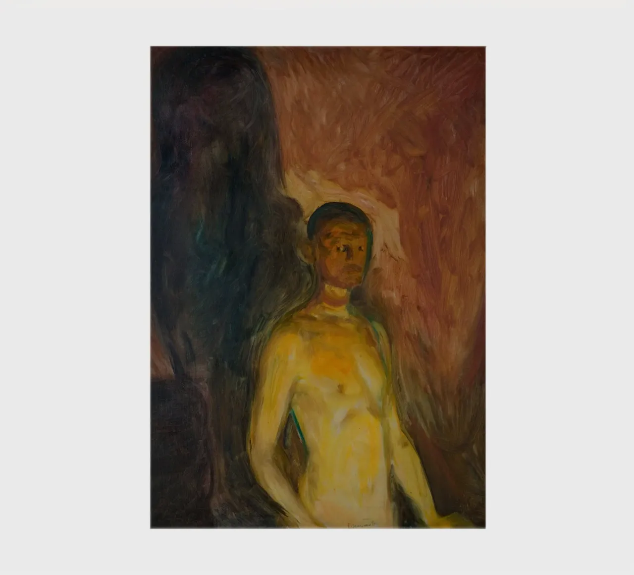 Edvard Munch - Self Portrait in Hell notebook by Timeless Artworks