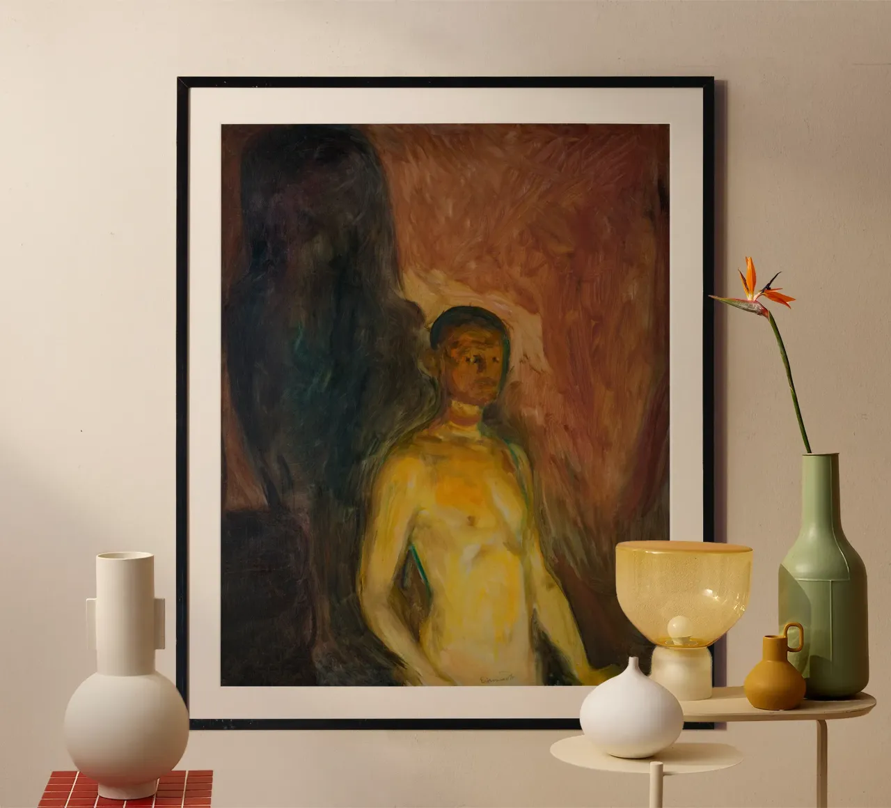 Edvard Munch - Self Portrait in Hell hahnemühle by Timeless Artworks