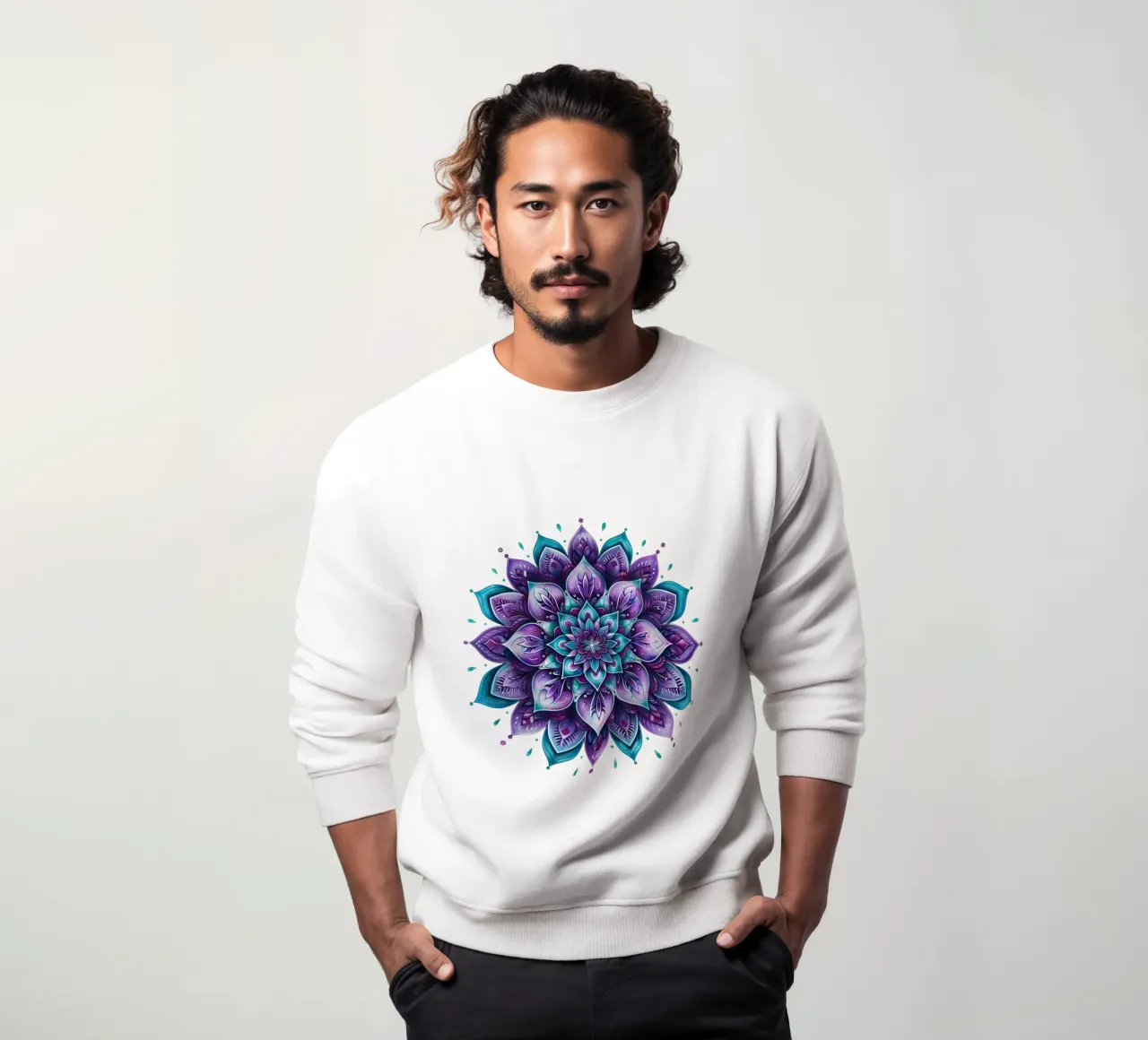 Mandala viola felpa da Spiritual Touch