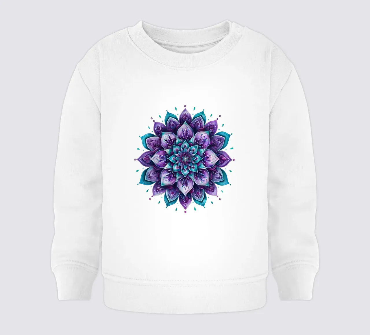 Mandala viola felpa neonato da Spiritual Touch