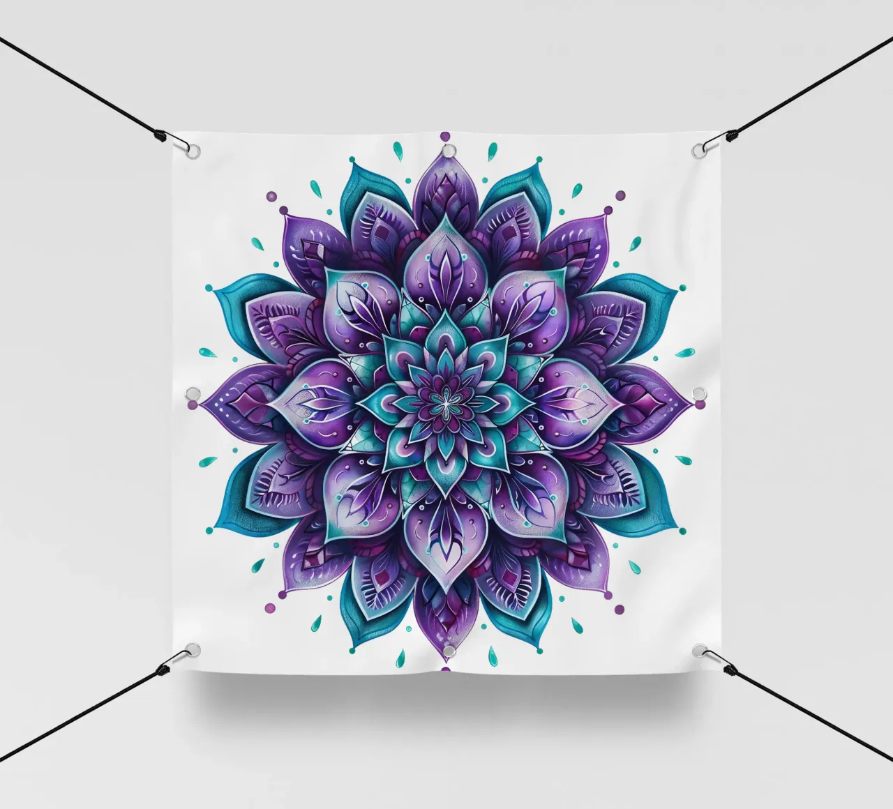 Mandala viola telo in pvc da Spiritual Touch