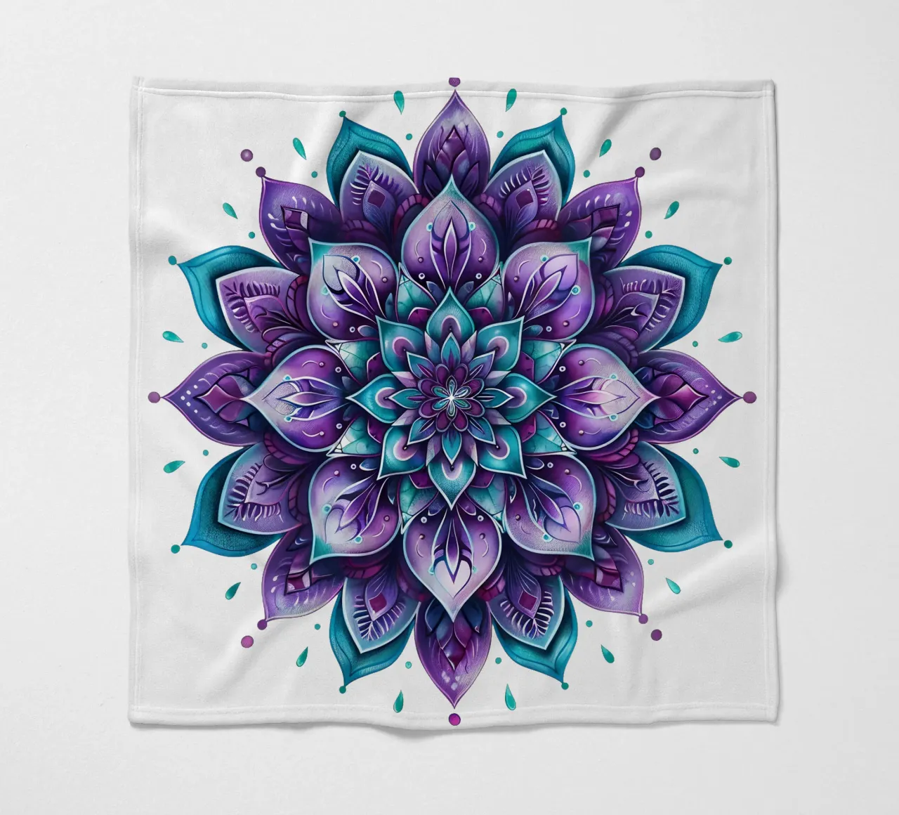 Mandala viola coperta in pile da Spiritual Touch