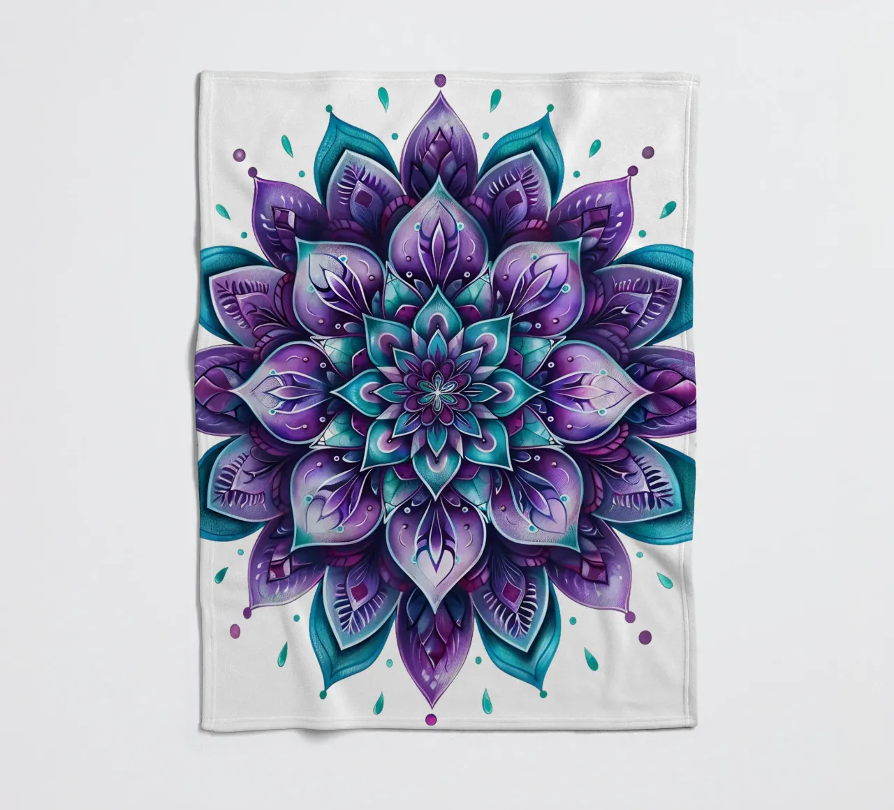 Mandala viola coperta in pile da Spiritual Touch