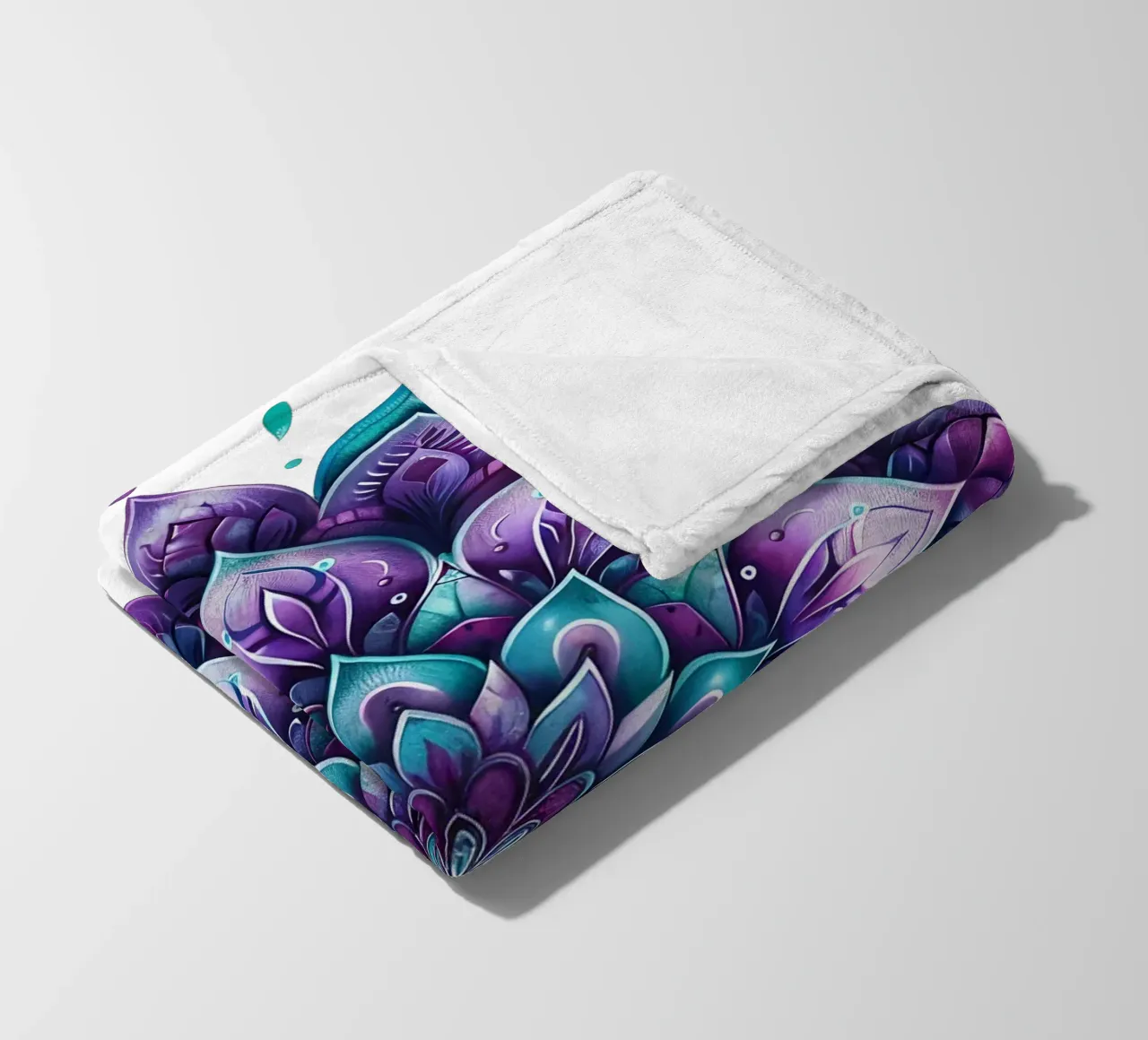 Mandala viola coperta in pile da Spiritual Touch