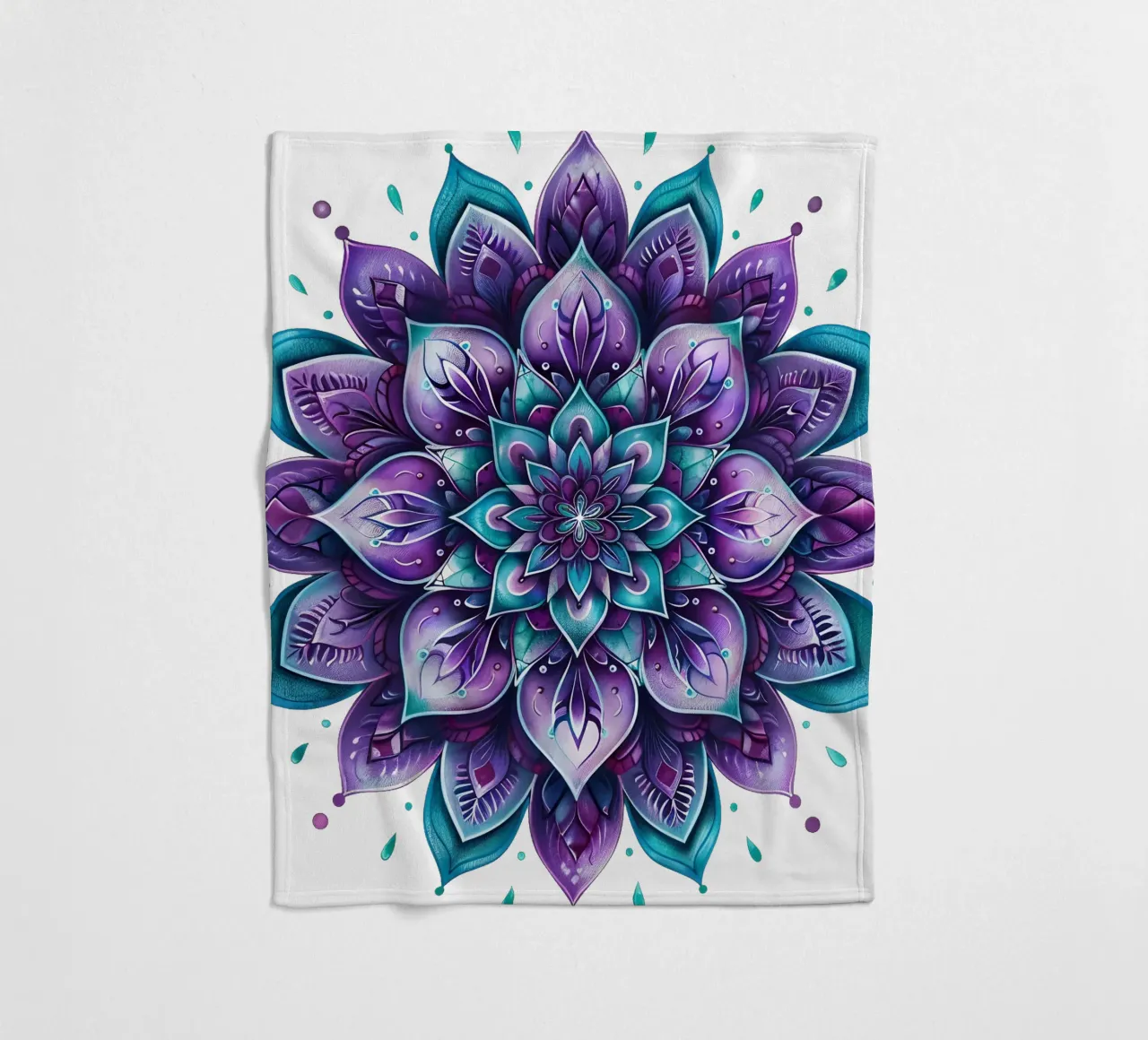 Mandala viola coperta in pile da Spiritual Touch