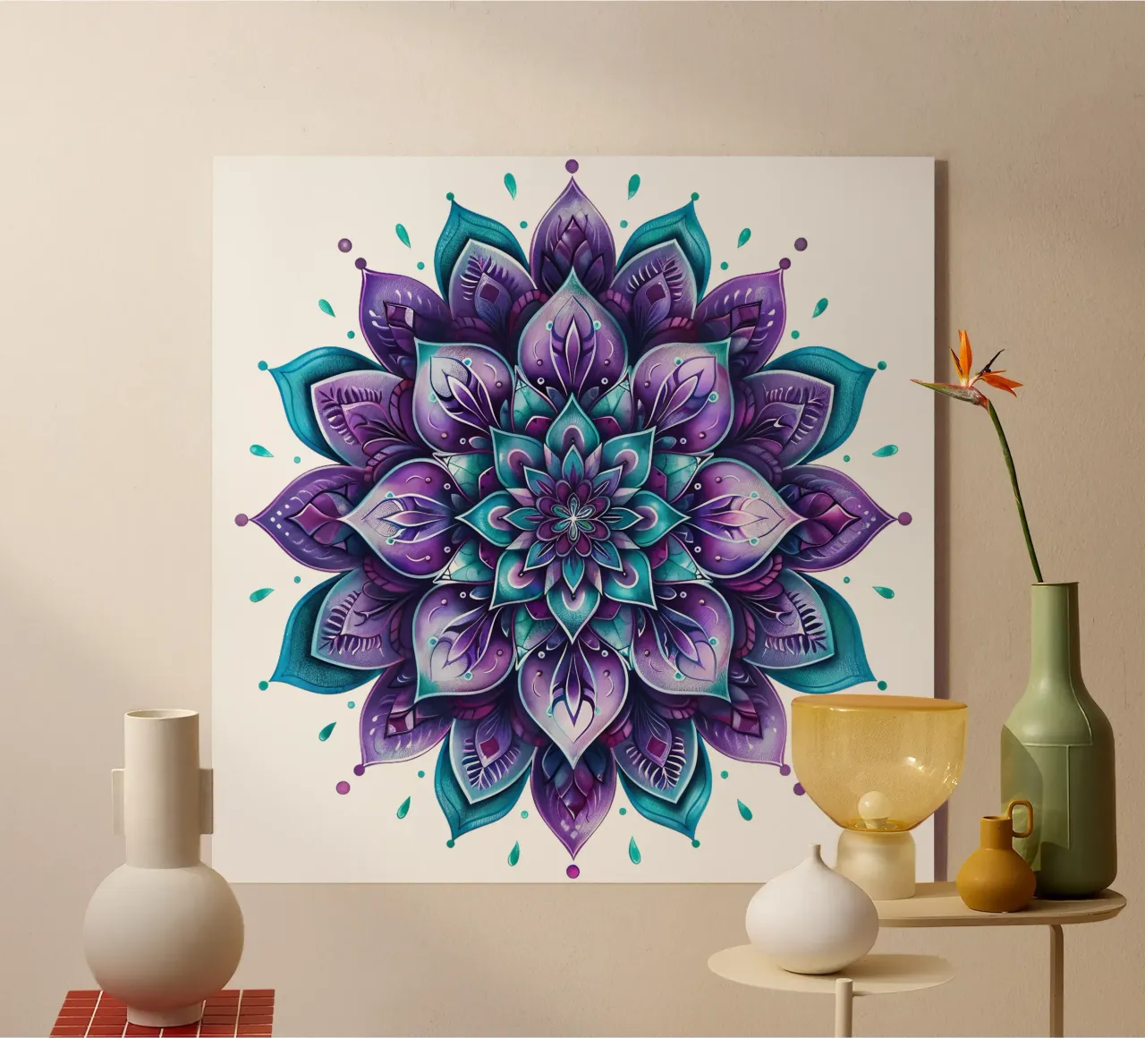 Mandala viola plexiglass da Spiritual Touch