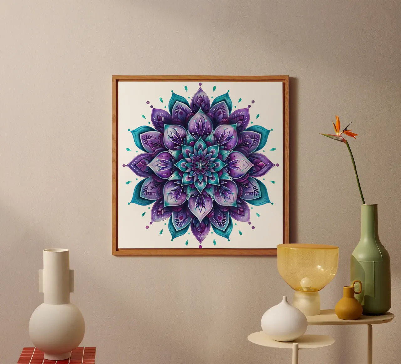 Purple Mandala forex plate by Spiritual Touch