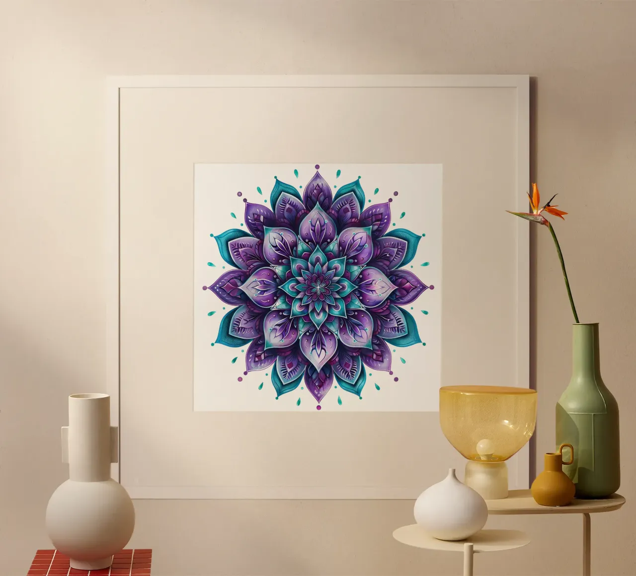 Mandala viola poster da Spiritual Touch