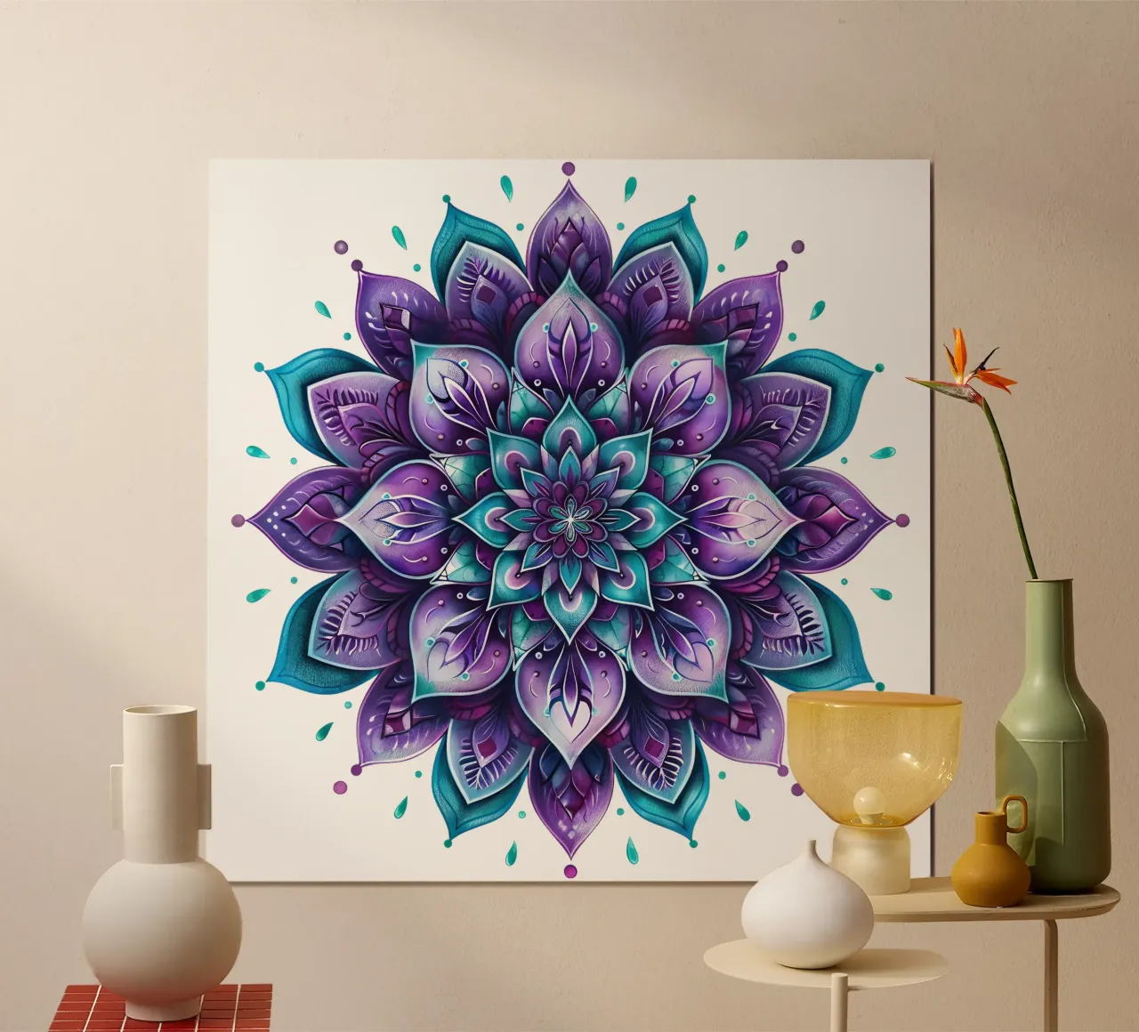 Mandala viola poster da Spiritual Touch