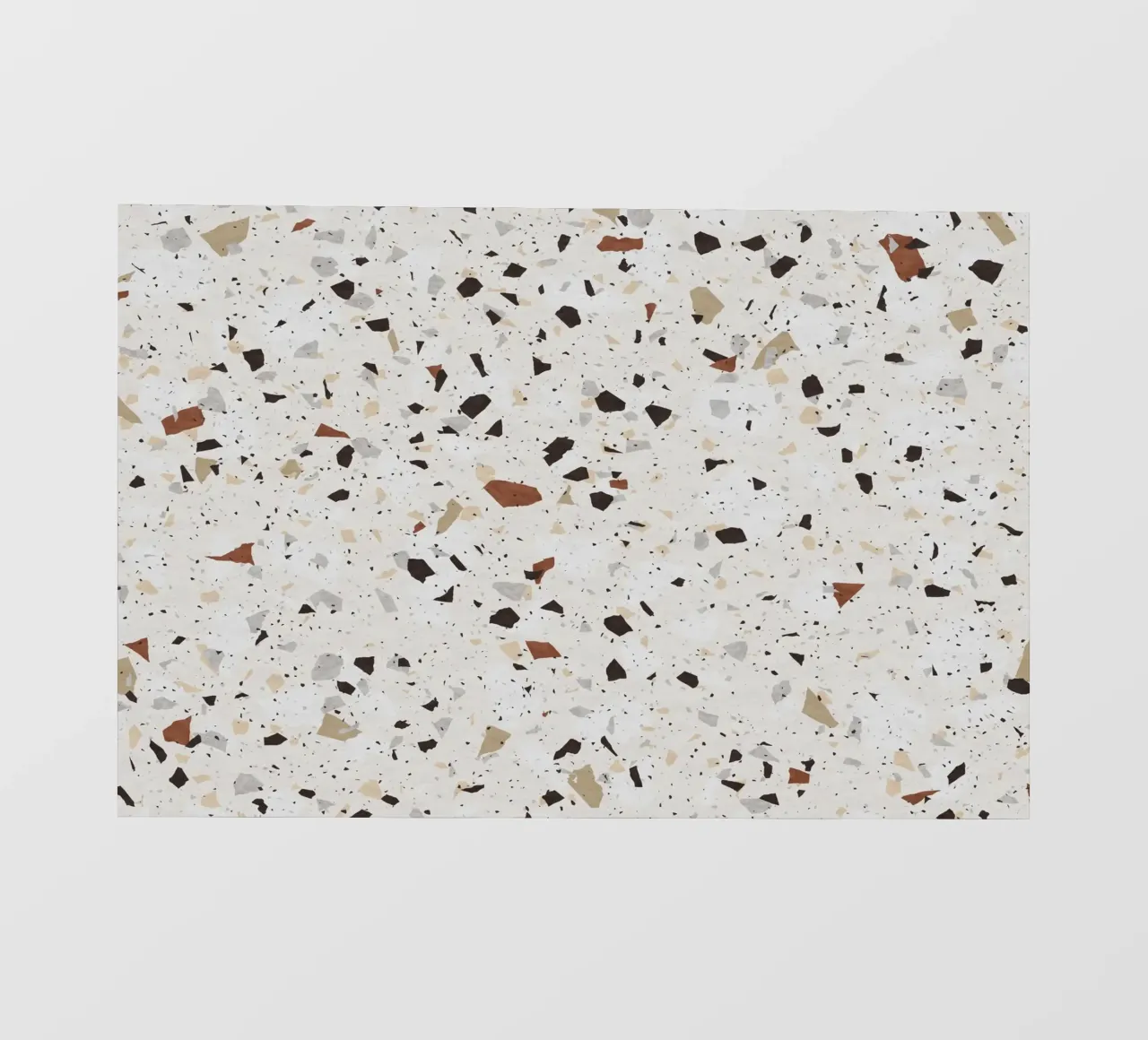 White and Beige Terrazzo pvc cover by amini54