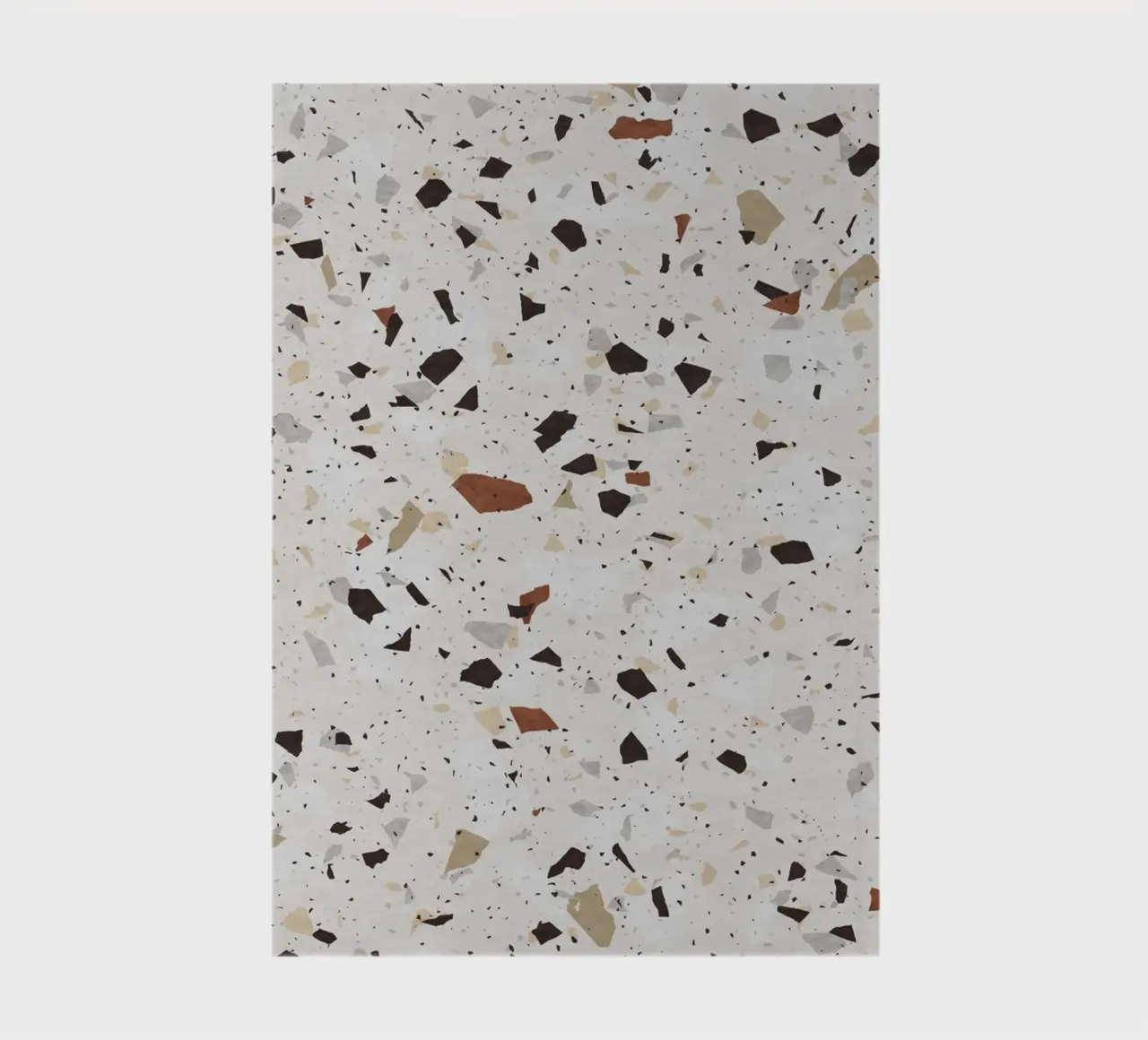 White and Beige Terrazzo notebook by amini54