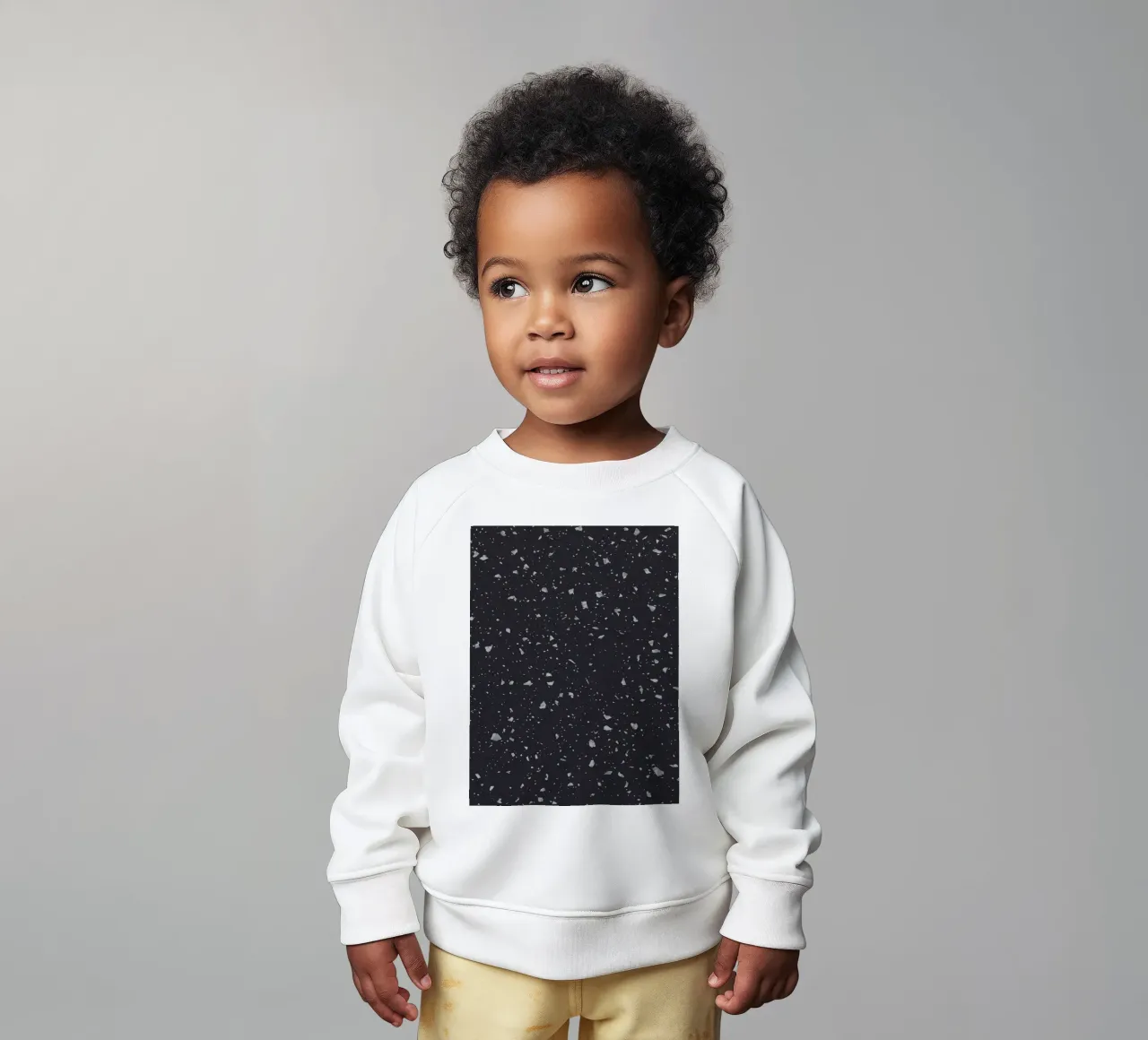 Black Terrazzo felpa neonato da amini54