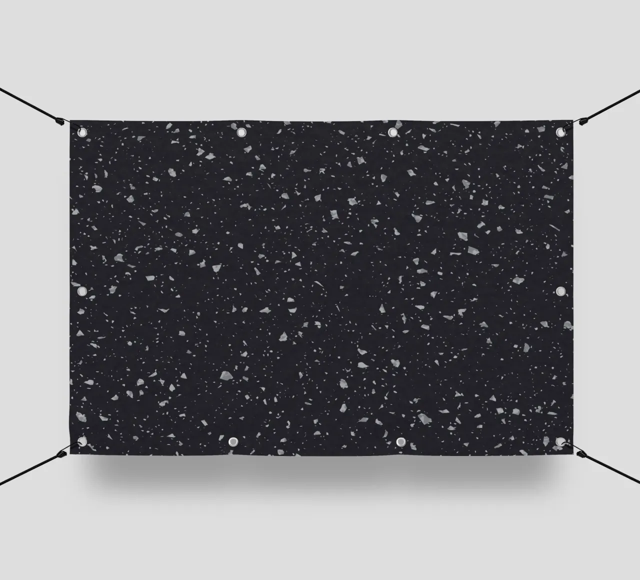 Black Terrazzo telo in pvc da amini54