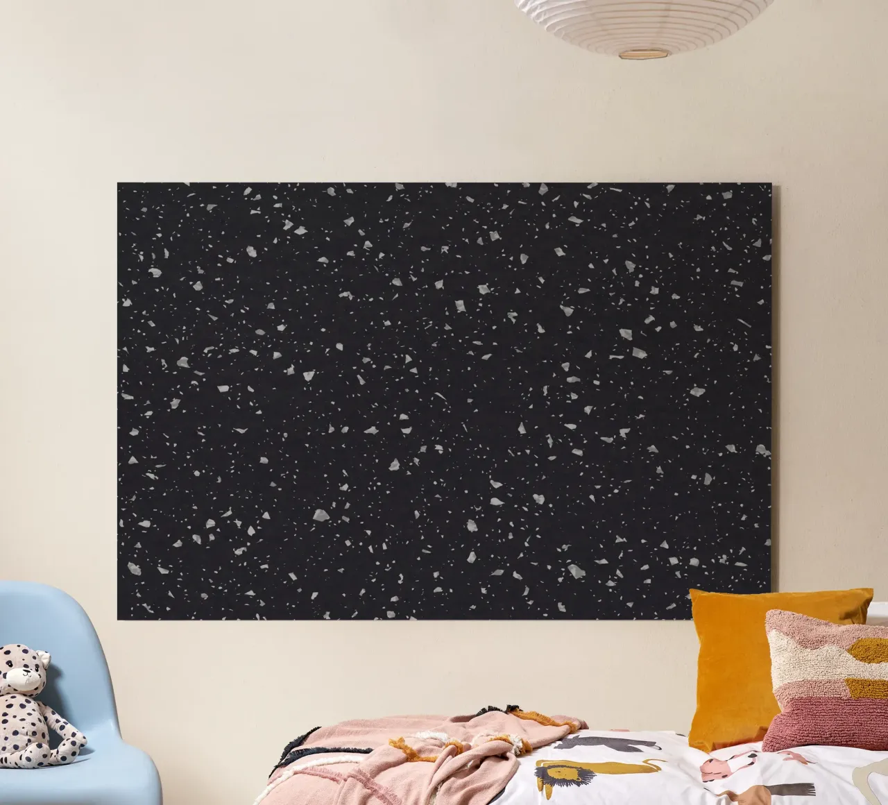 Black Terrazzo alu-dibond by amini54