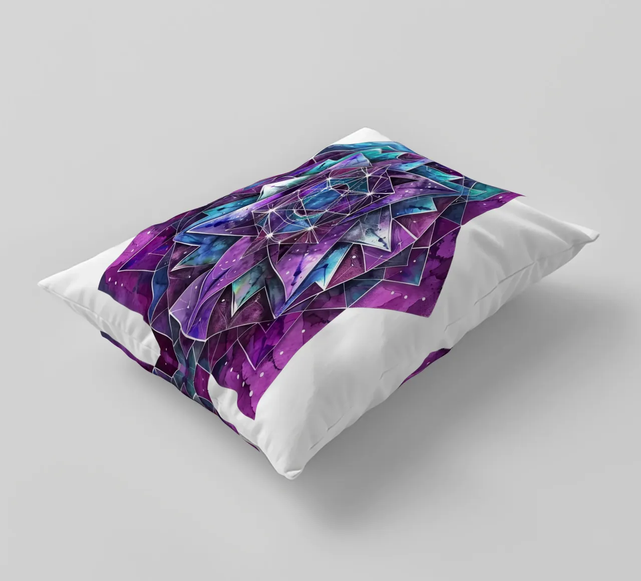 Purple Mandala decorative cushion by Spiritual Touch
