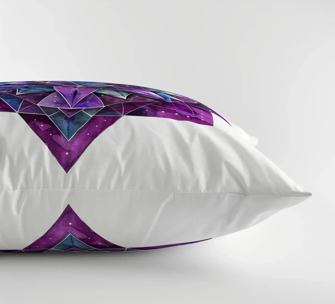 Purple Mandala decorative cushion by Spiritual Touch