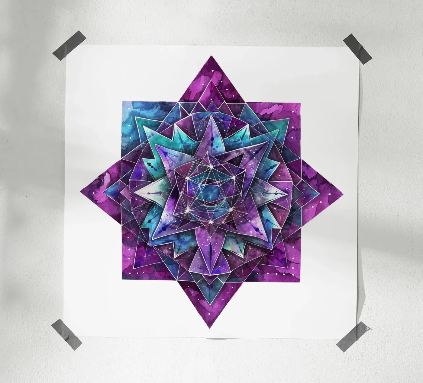 Mandala viola poster da Spiritual Touch