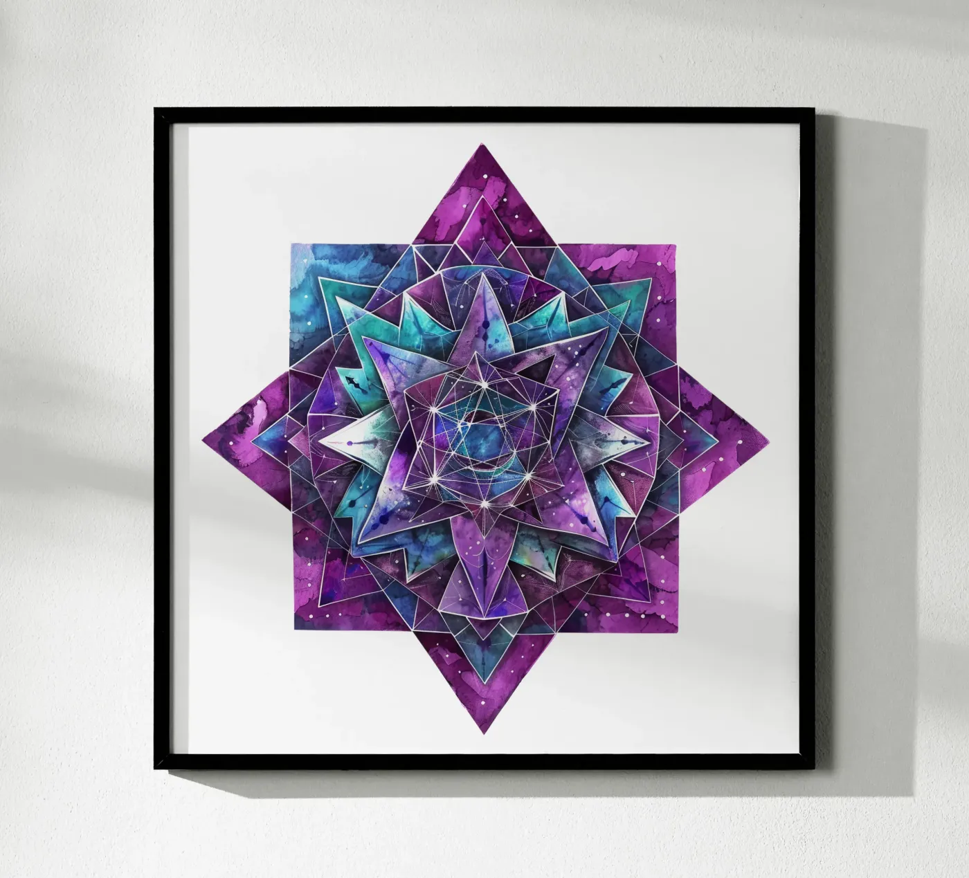 Mandala viola poster da Spiritual Touch