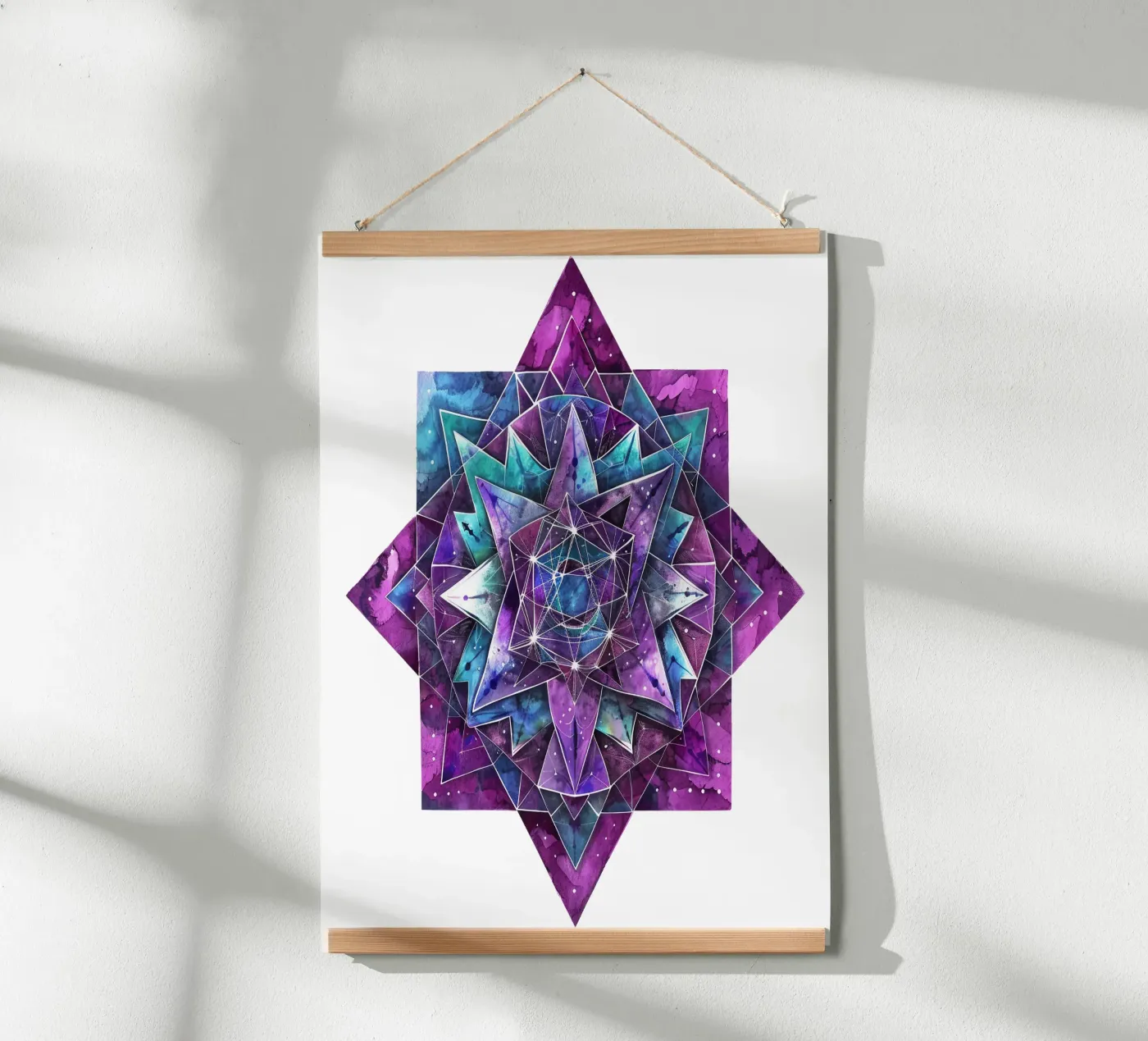 Mandala viola poster da Spiritual Touch