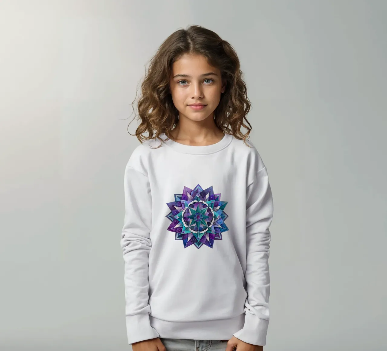 Mandala viola felpa bambino da Spiritual Touch