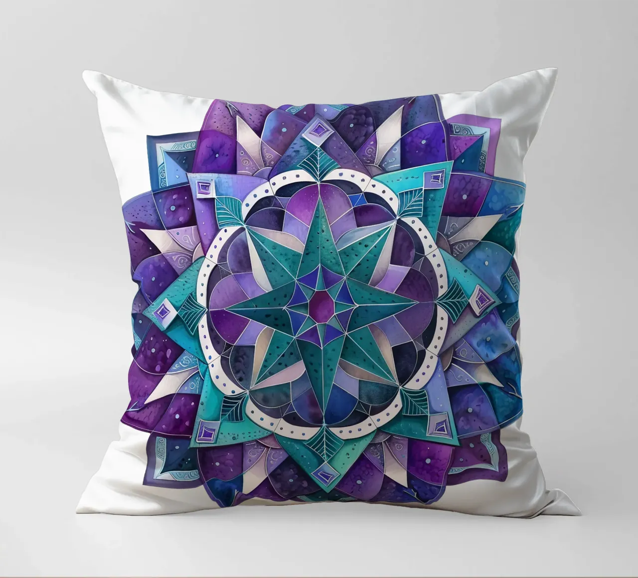 Mandala viola cuscino da Spiritual Touch