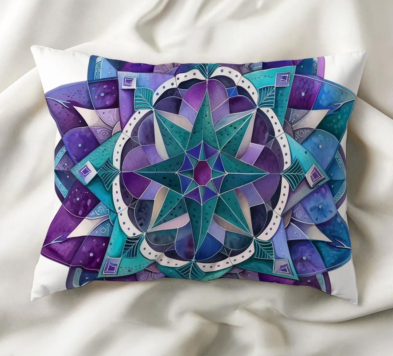 Mandala viola cuscino da Spiritual Touch