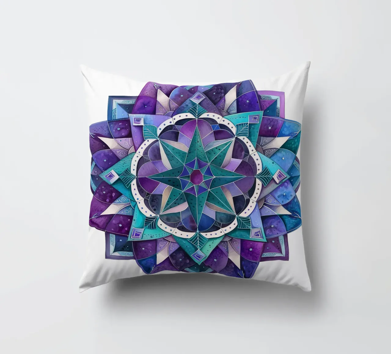 Mandala viola cuscino da Spiritual Touch