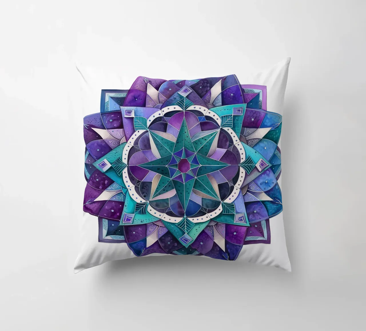 Mandala viola cuscino da Spiritual Touch