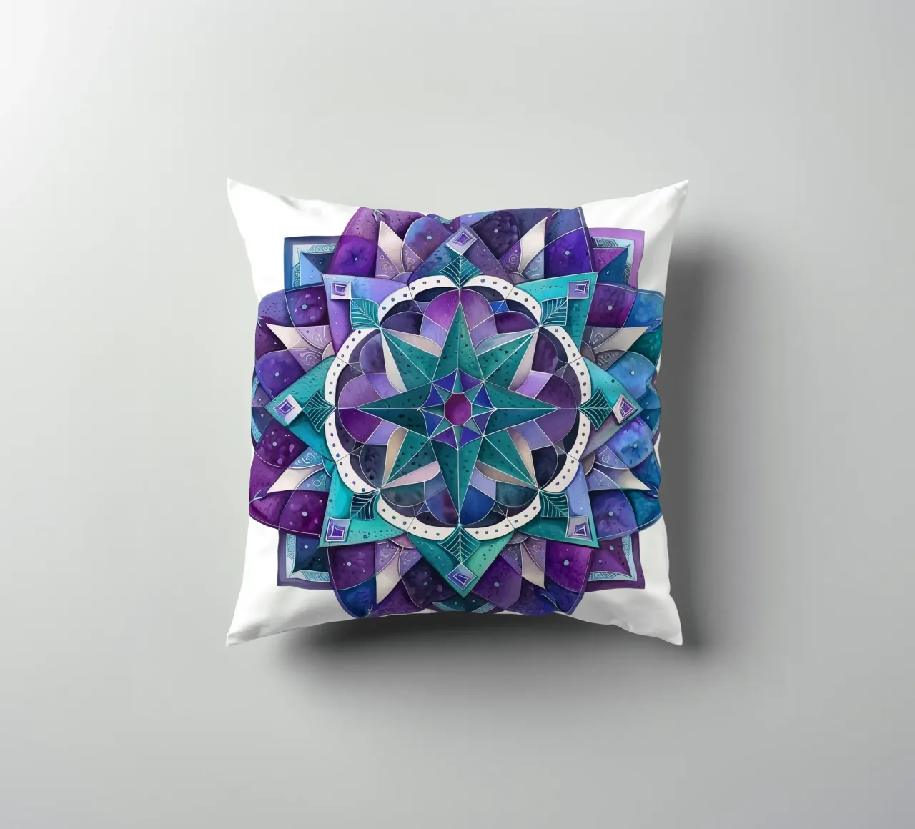 Mandala viola cuscino da Spiritual Touch
