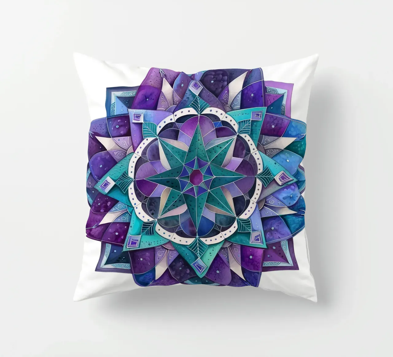 Mandala viola cuscino da Spiritual Touch