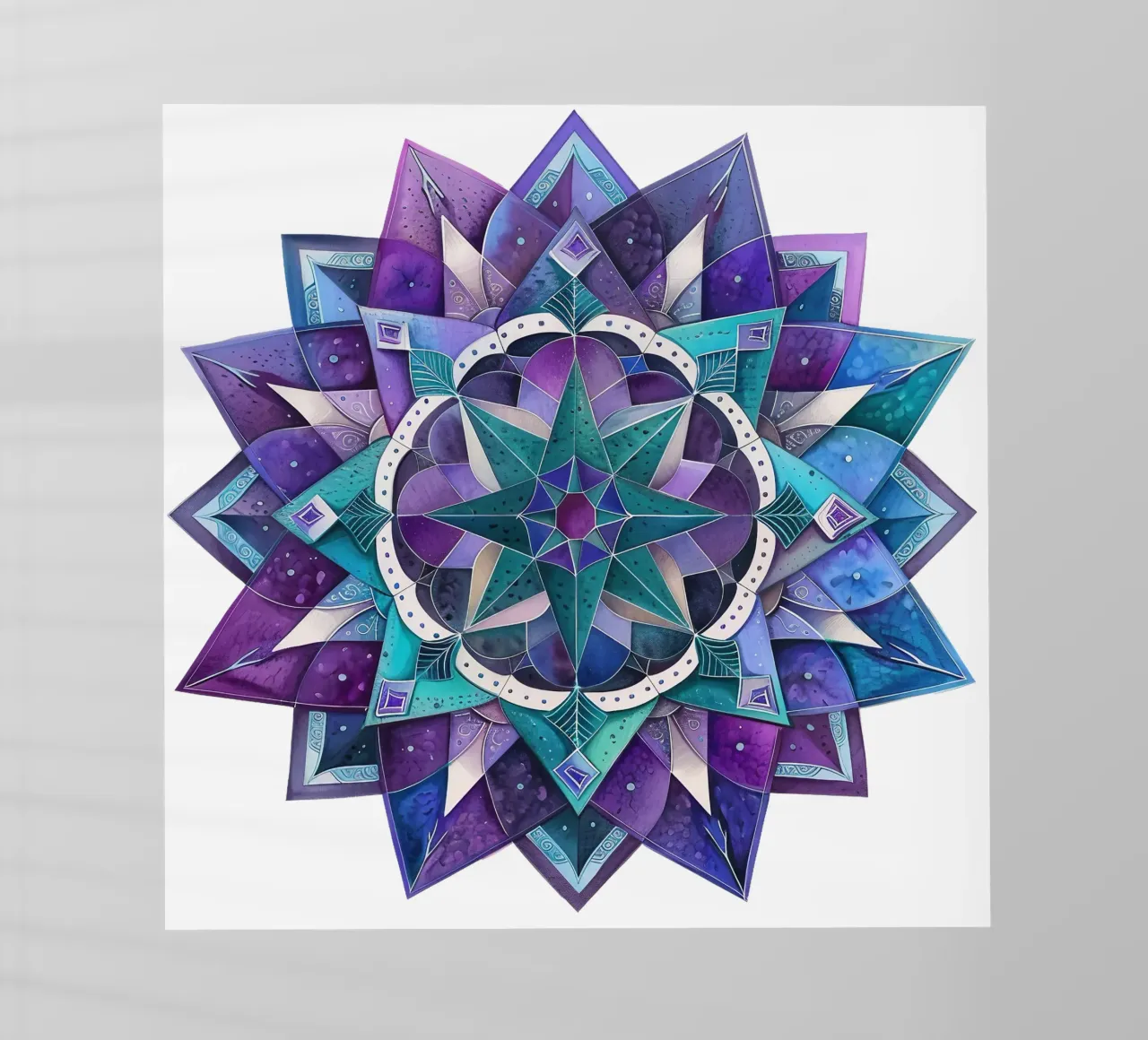 Purple Mandala backlit film by Spiritual Touch
